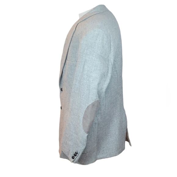 Vintage Anderson Little 100% Wool Grey Tweed Academia Sportcoat Jacket sz 48 - Picture 3 of 10